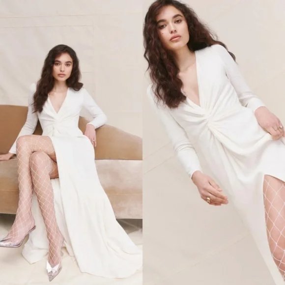 Reformation Gatsby Bridal Wedding Dress Size 0 NWT - Picture 3 of 9